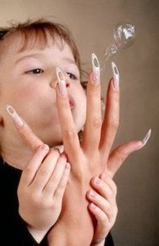 наращивание ногтей в домашних условиях фото